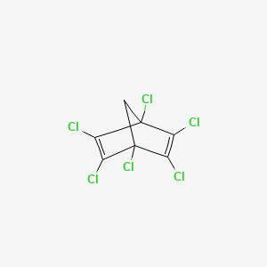 molecular formula C7H2Cl6 B1226754 1,2,3,4,5,6-Hexachlorobicyclo[2.2.1]hepta-2,5-diene CAS No. 28680-44-6