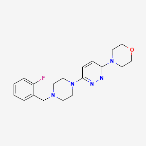 4-(6-{4-[(2-Fluorophenyl)methyl]piperazin-1-yl}pyridazin-3-yl)morpholine