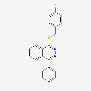 1-{[(4-Fluorophenyl)methyl]sulfanyl}-4-phenylphthalazine