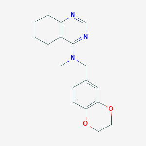 N-[(2,3-dihydro-1,4-benzodioxin-6-yl)methyl]-N-methyl-5,6,7,8-tetrahydroquinazolin-4-amine