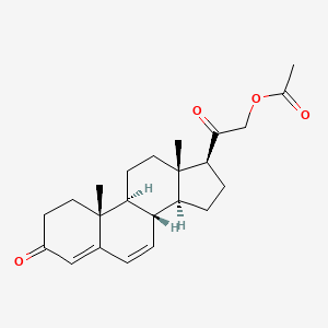 molecular formula C23H30O4 B1226760 6-Dehydrodeoxycorticosterone acetate CAS No. 21589-90-2