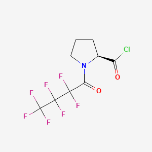 molecular formula C9H7ClF7NO2 B1226761 N-Heptafluorobutyrylproline CAS No. 56236-41-0