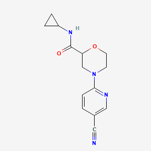 4-(5-cyanopyridin-2-yl)-N-cyclopropylmorpholine-2-carboxamide