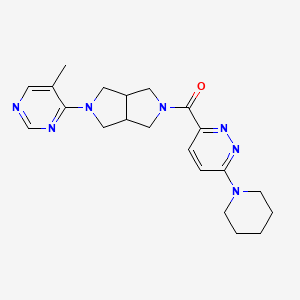 5-Methyl-4-{5-[6-(piperidin-1-yl)pyridazine-3-carbonyl]-octahydropyrrolo[3,4-c]pyrrol-2-yl}pyrimidine