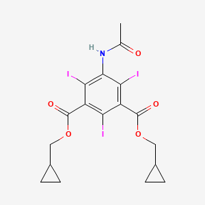 1,3-Dicyclopropylmethyl 5-acetamido-2,4,6-triiodobenzene-1,3-dicarboxylate