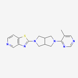 5-Methyl-4-(5-{[1,3]thiazolo[4,5-c]pyridin-2-yl}-octahydropyrrolo[3,4-c]pyrrol-2-yl)pyrimidine