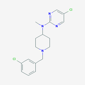 5-chloro-N-{1-[(3-chlorophenyl)methyl]piperidin-4-yl}-N-methylpyrimidin-2-amine