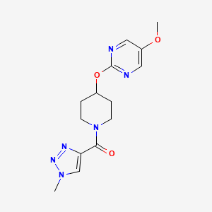 5-methoxy-2-{[1-(1-methyl-1H-1,2,3-triazole-4-carbonyl)piperidin-4-yl]oxy}pyrimidine