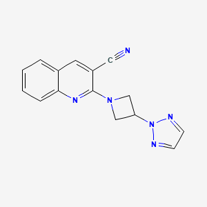 2-[3-(2H-1,2,3-triazol-2-yl)azetidin-1-yl]quinoline-3-carbonitrile