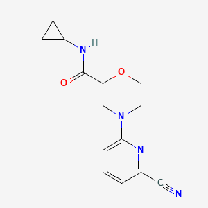 4-(6-cyanopyridin-2-yl)-N-cyclopropylmorpholine-2-carboxamide