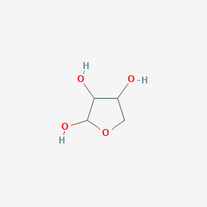 molecular formula C4H8O4 B1226788 Oxolane-2,3,4-triol 