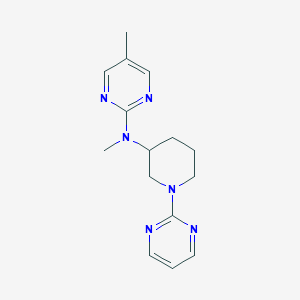 N,5-dimethyl-N-[1-(pyrimidin-2-yl)piperidin-3-yl]pyrimidin-2-amine