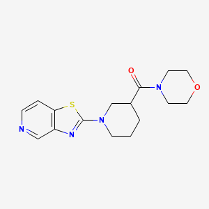 4-(1-{[1,3]Thiazolo[4,5-c]pyridin-2-yl}piperidine-3-carbonyl)morpholine