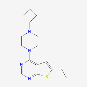 1-Cyclobutyl-4-{6-ethylthieno[2,3-d]pyrimidin-4-yl}piperazine