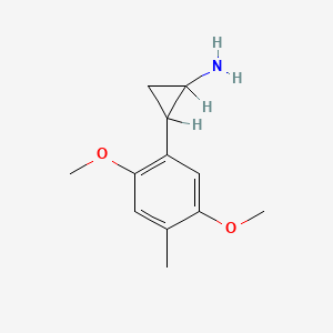 molecular formula C12H17NO2 B1226793 2-(2,5-Dimethoxy-4-methylphenyl)cyclopropylamine 