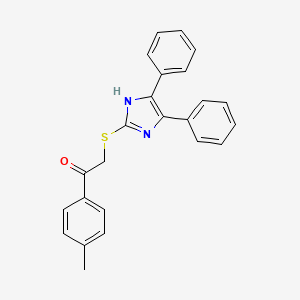 2-[(4,5-diphenyl-1H-imidazol-2-yl)sulfanyl]-1-(4-methylphenyl)ethanone