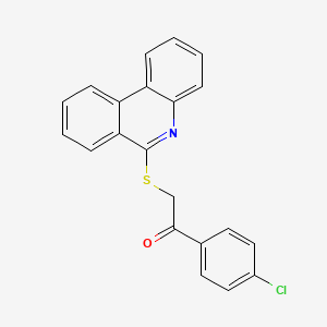 1-(4-Chlorophenyl)-2-(phenanthridin-6-ylsulfanyl)ethanone