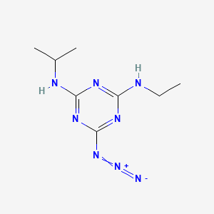 molecular formula C8H14N8 B1226795 2-Azidoatrazine CAS No. 2854-94-6
