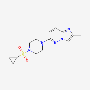 1-(Cyclopropanesulfonyl)-4-{2-methylimidazo[1,2-b]pyridazin-6-yl}piperazine