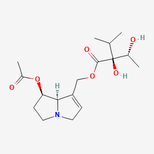molecular formula C17H27NO6 B1226797 Acetylintermedine CAS No. 74243-01-9