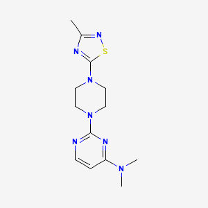 N,N-dimethyl-2-[4-(3-methyl-1,2,4-thiadiazol-5-yl)piperazin-1-yl]pyrimidin-4-amine