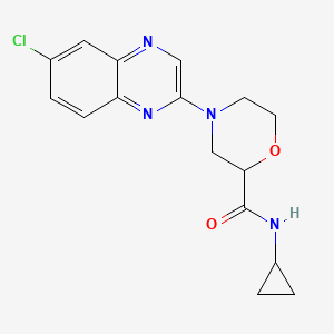 4-(6-chloroquinoxalin-2-yl)-N-cyclopropylmorpholine-2-carboxamide