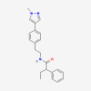 N-{2-[4-(1-methyl-1H-pyrazol-4-yl)phenyl]ethyl}-2-phenylbutanamide