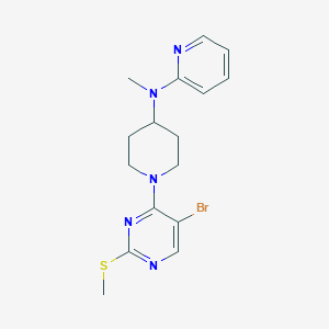 N-{1-[5-bromo-2-(methylsulfanyl)pyrimidin-4-yl]piperidin-4-yl}-N-methylpyridin-2-amine