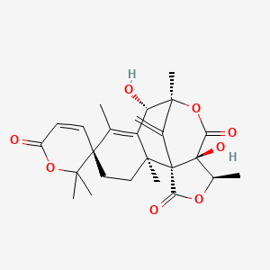 molecular formula C25H30O8 B1226812 Unii-6Z34580guz CAS No. 72040-27-8