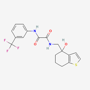 N-[(4-hydroxy-4,5,6,7-tetrahydro-1-benzothiophen-4-yl)methyl]-N'-[3-(trifluoromethyl)phenyl]ethanediamide