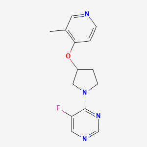 5-Fluoro-4-{3-[(3-methylpyridin-4-yl)oxy]pyrrolidin-1-yl}pyrimidine