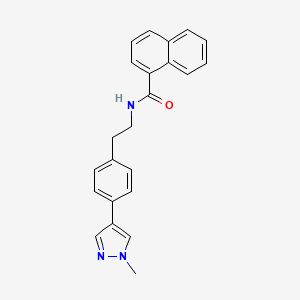 N-{2-[4-(1-methyl-1H-pyrazol-4-yl)phenyl]ethyl}naphthalene-1-carboxamide