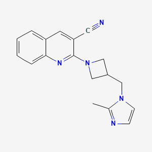 2-{3-[(2-methyl-1H-imidazol-1-yl)methyl]azetidin-1-yl}quinoline-3-carbonitrile