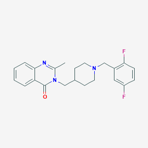 3-({1-[(2,5-Difluorophenyl)methyl]piperidin-4-yl}methyl)-2-methyl-3,4-dihydroquinazolin-4-one