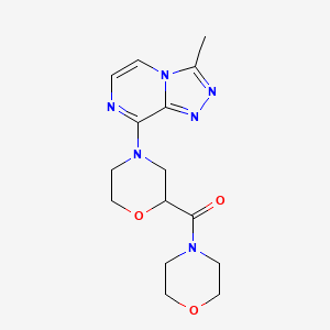 4-{3-Methyl-[1,2,4]triazolo[4,3-a]pyrazin-8-yl}-2-(morpholine-4-carbonyl)morpholine