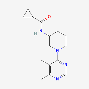 N-[1-(5,6-dimethylpyrimidin-4-yl)piperidin-3-yl]cyclopropanecarboxamide