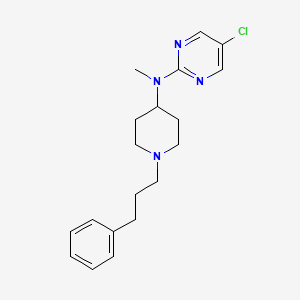 molecular formula C19H25ClN4 B12268289 5-chloro-N-methyl-N-[1-(3-phenylpropyl)piperidin-4-yl]pyrimidin-2-amine 