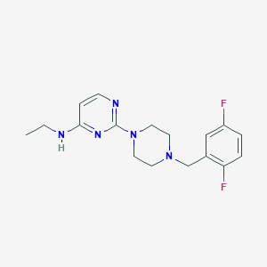 2-{4-[(2,5-difluorophenyl)methyl]piperazin-1-yl}-N-ethylpyrimidin-4-amine