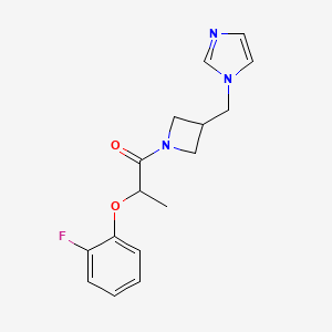 2-(2-fluorophenoxy)-1-{3-[(1H-imidazol-1-yl)methyl]azetidin-1-yl}propan-1-one