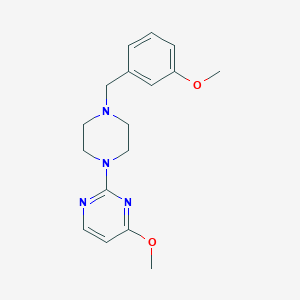 4-Methoxy-2-{4-[(3-methoxyphenyl)methyl]piperazin-1-yl}pyrimidine