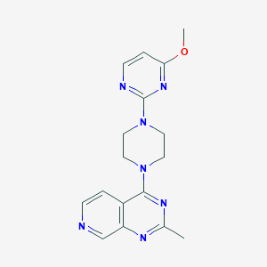 4-Methoxy-2-(4-{2-methylpyrido[3,4-d]pyrimidin-4-yl}piperazin-1-yl)pyrimidine