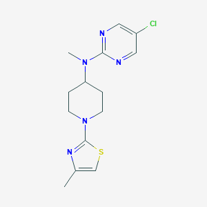 5-chloro-N-methyl-N-[1-(4-methyl-1,3-thiazol-2-yl)piperidin-4-yl]pyrimidin-2-amine