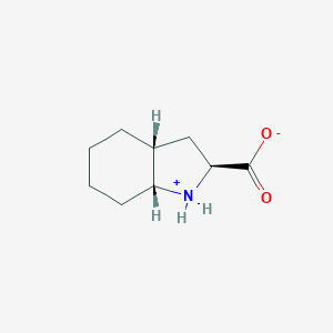 molecular formula C9H15NO2 B122685 (2S,3aR,7aR)-Octahydro-1H-indole-2-carboxylic acid CAS No. 145513-90-2