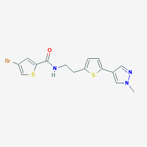 4-bromo-N-{2-[5-(1-methyl-1H-pyrazol-4-yl)thiophen-2-yl]ethyl}thiophene-2-carboxamide