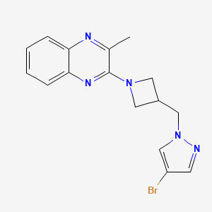 2-{3-[(4-bromo-1H-pyrazol-1-yl)methyl]azetidin-1-yl}-3-methylquinoxaline