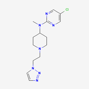 5-chloro-N-methyl-N-{1-[2-(1H-1,2,3-triazol-1-yl)ethyl]piperidin-4-yl}pyrimidin-2-amine