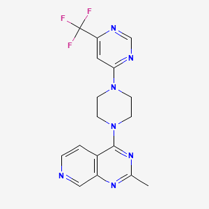 4-(4-{2-Methylpyrido[3,4-d]pyrimidin-4-yl}piperazin-1-yl)-6-(trifluoromethyl)pyrimidine