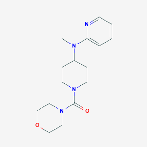 molecular formula C16H24N4O2 B12268600 N-methyl-N-[1-(morpholine-4-carbonyl)piperidin-4-yl]pyridin-2-amine 