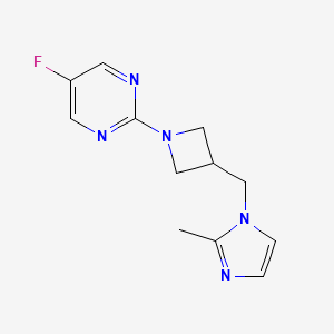 5-fluoro-2-{3-[(2-methyl-1H-imidazol-1-yl)methyl]azetidin-1-yl}pyrimidine