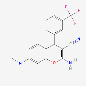 molecular formula C19H16F3N3O B1226865 铬色素 CAS No. 331859-86-0